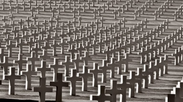 Cemetery for soldiers killed in battle